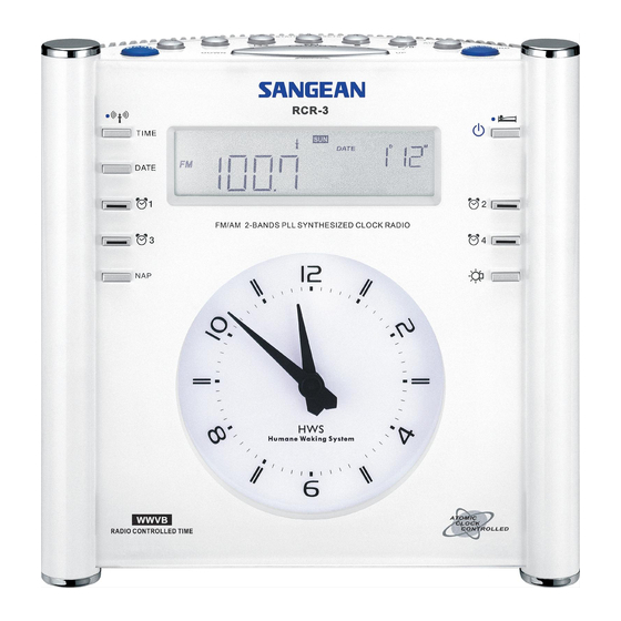 Sangean RCR-3 Manual De Instrucciones