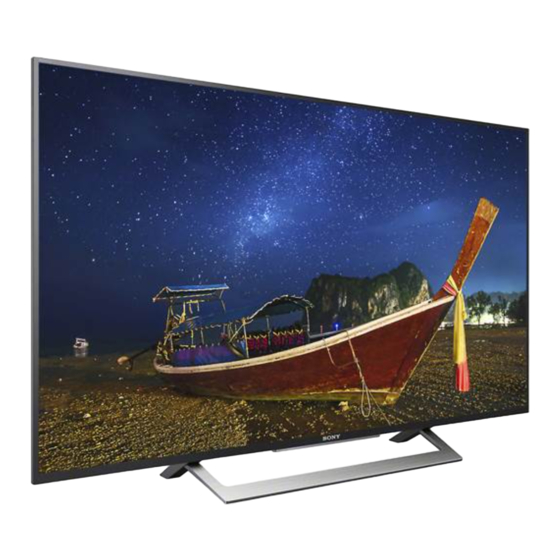 Sony Bravia XBR-49X800D Guía De Referencia