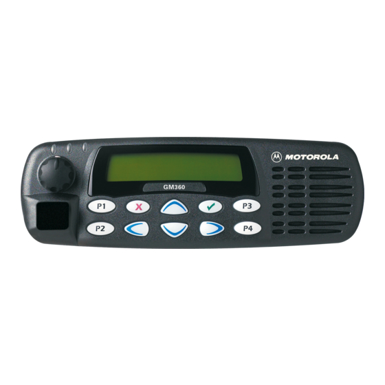 Motorola GM360 Guia Basica Del Usuario