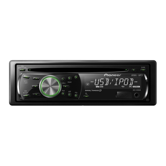 Pioneer DEH-2200UB Manual De Instrucciones