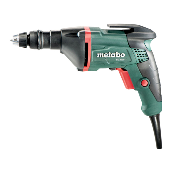 Metabo SE 2500 Manual Original