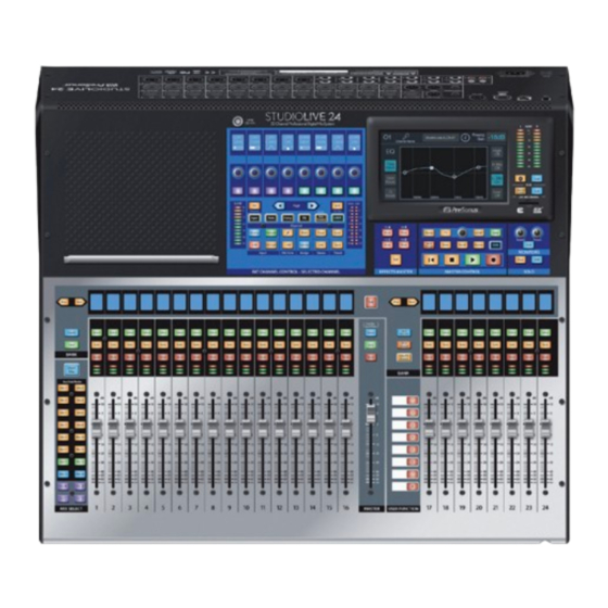 PRESONUS StudioLive III Serie Guia De Inicio Rapido