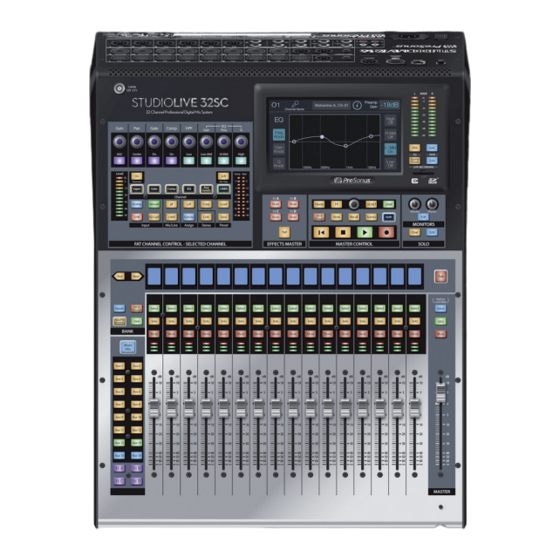 PRESONUS StudioLive III Serie Manual Del Usuario