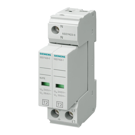 Siemens 5SD7422-0 Instructivo