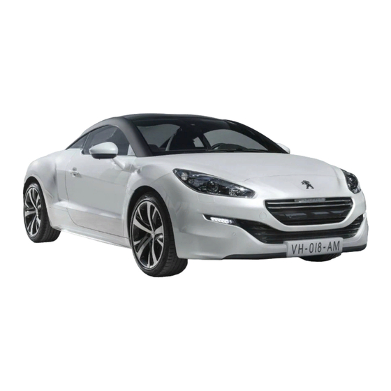 PEUGEOT RCZ 2013 Manuales