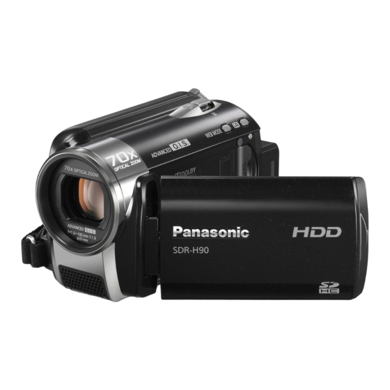 Panasonic SDR-H90 Instrucciones De Funcionamiento