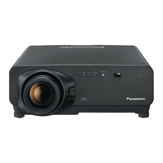 Panasonic PT-D7700E Manual De Instrucciones