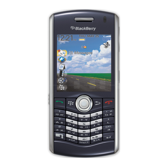 Blackberry Pearl 8130 Guia De Inicio Rapido