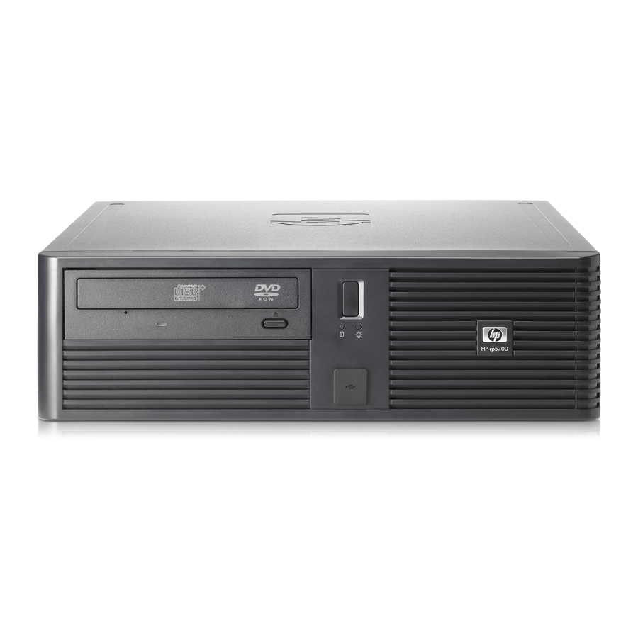 HP rp5700 Guía De La Utilidad