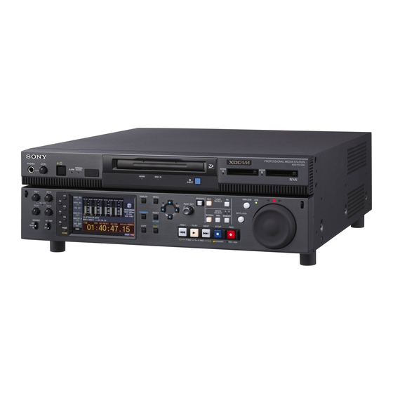 Sony XDS-PD1000 Guía De Operación