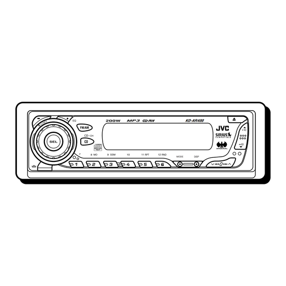 JVC KD-AR400 Manual De Instrucciones