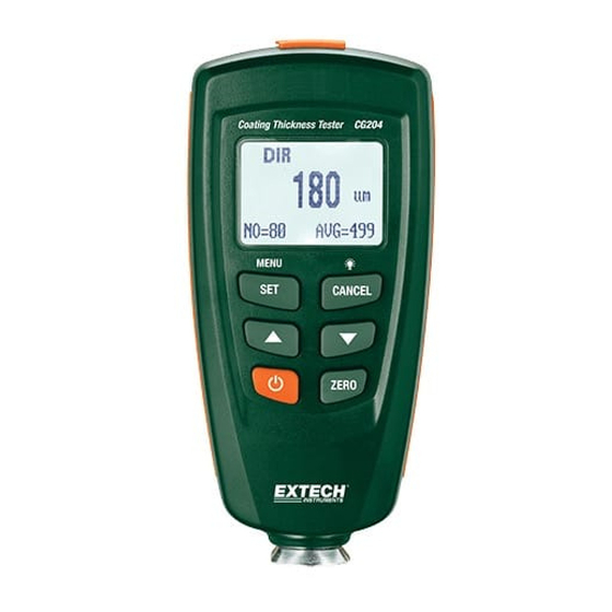 Extech Instruments CG204 Manual De Usuario