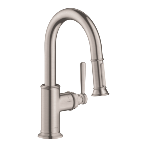 Hansgrohe AXOR Montreux 16581 Serie Manuales