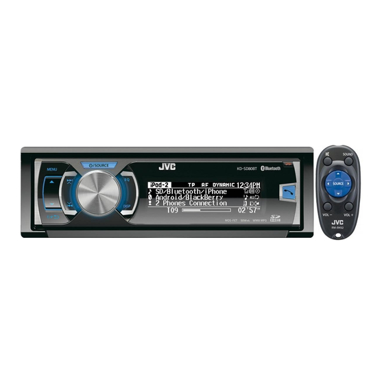 JVC KD-SD80BT Manual De Instrucciones