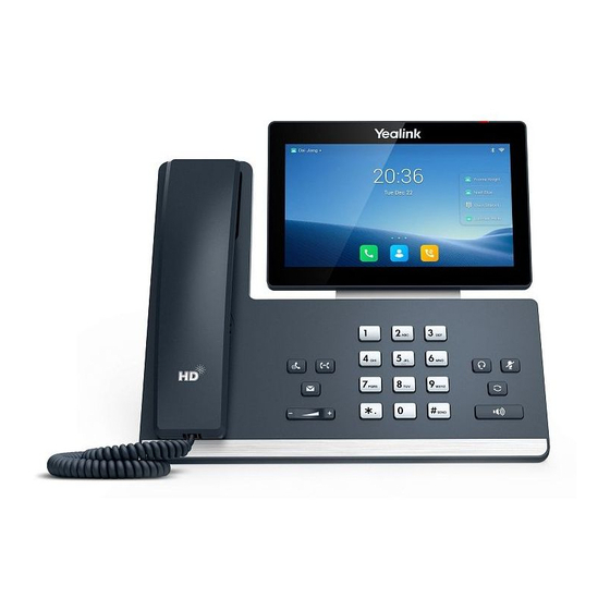 Yealink SIP-T58W Guia De Inicio Rapido