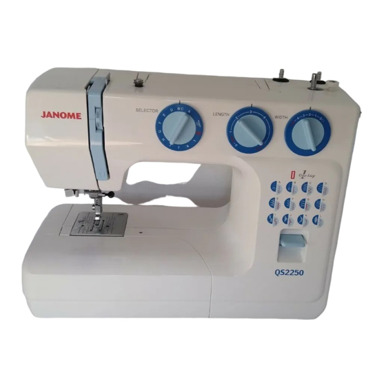 Janome QS2250 Manual De Instrucciones