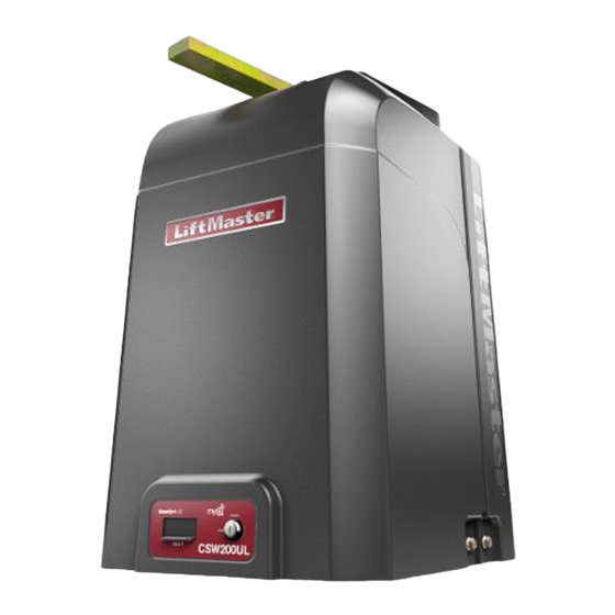 LiftMaster ELITE CSW200UL Serie Manual De Instalación