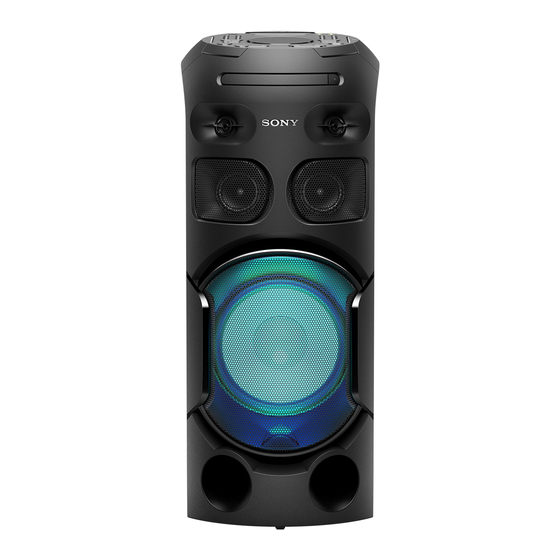 Sony MHC-V41D Manual De Instrucciones