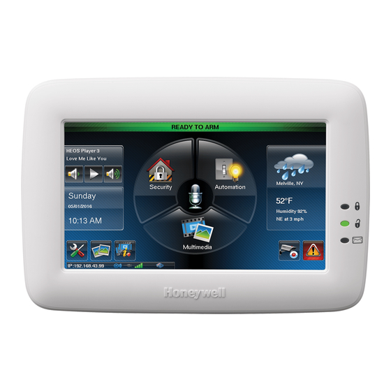 Honeywell Tuxedo Touch Serie Guia Del Usuario