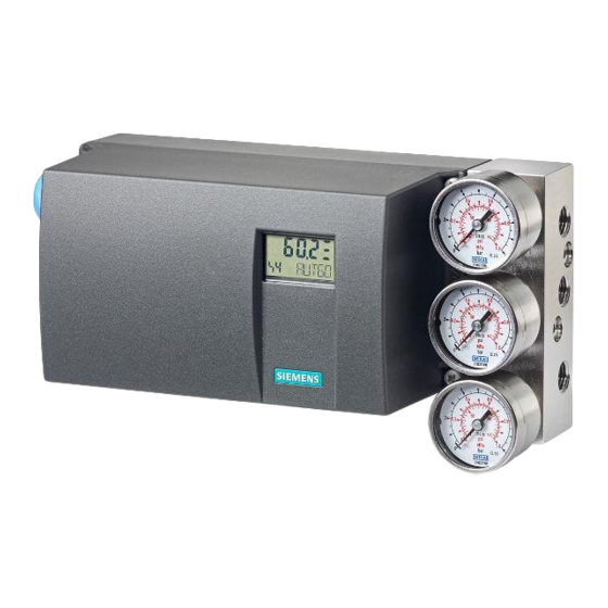 Siemens SIPART PS2 Manual De Instrucciones