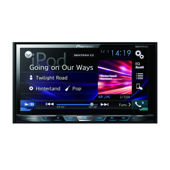 Pioneer AVH-X5800DAB Manual De Instrucciones