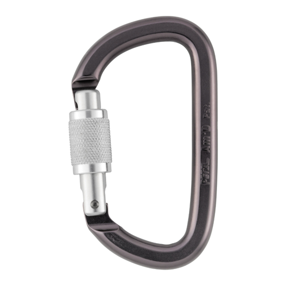 Petzl Am'D TRIACT-LOCK M34 TL Manual Del Usuario