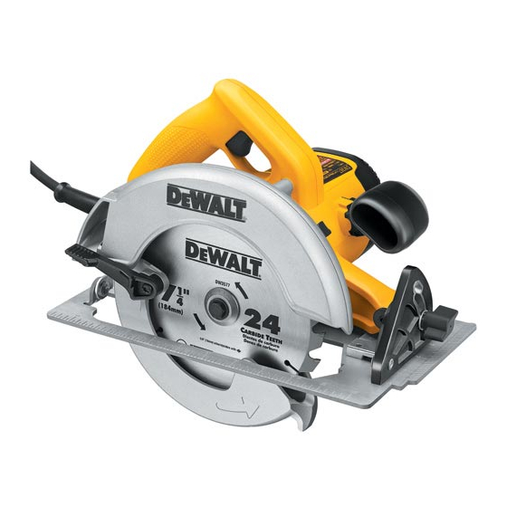 DeWalt DW367 Manual De Instrucciones