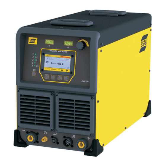 ESAB Heliarc 403i AC/DC Manuales