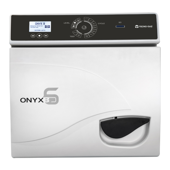 Tecno-gaz ONYX B 6.0 Instrucciones De Uso