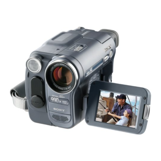 Sony Handycam Video Hi8 CCD-TRV128 Manuales