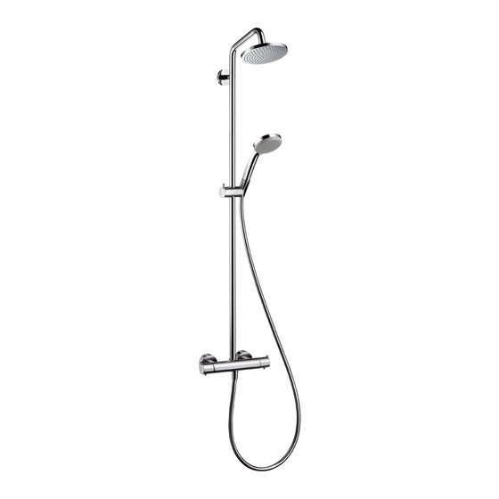 Hansgrohe Croma Showerpipe 27159000 Instrucciones De Montaje