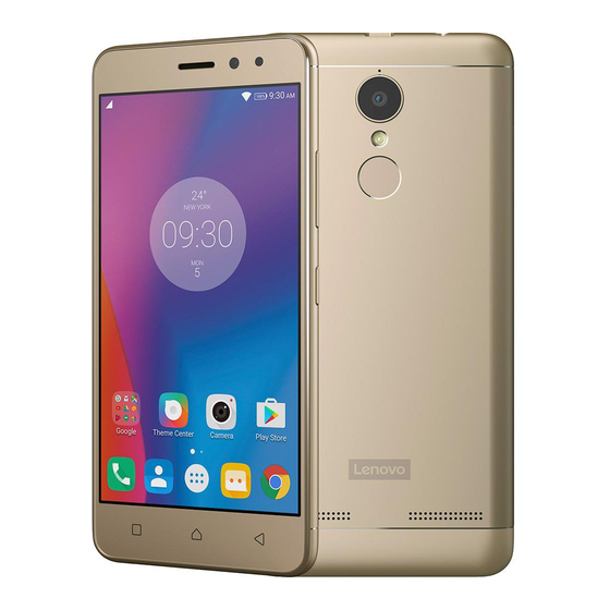 Lenovo K6 Guia De Inicio Rapido