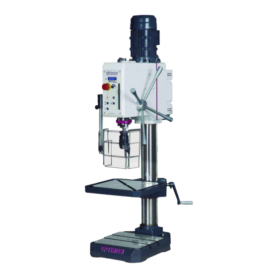 Optimum OPTi drill DH 26 GTV Manual De Instrucciones