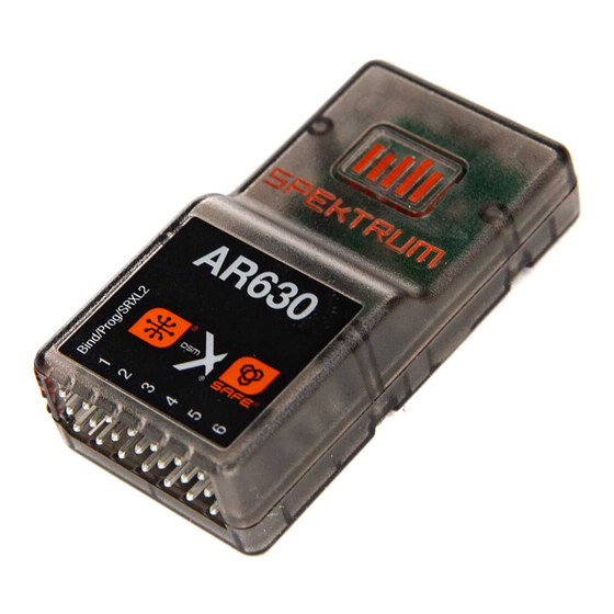 Spektrum AR630 Manual De Instrucciones