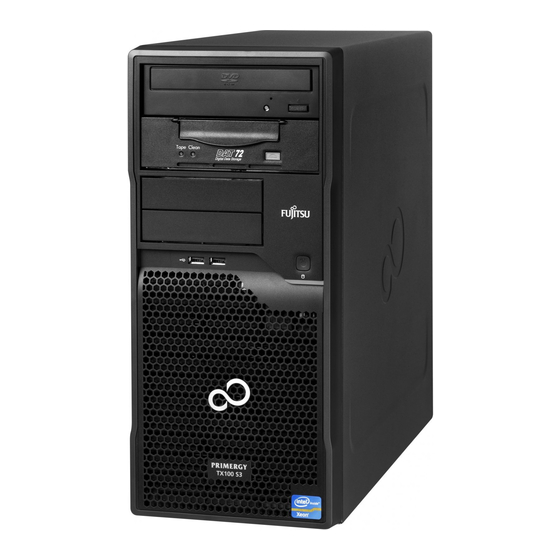 Fujitsu PRIMERGY TX100 S3 Core Edition Manual De Instrucciones