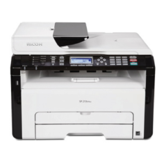 Ricoh SP 200 Instrucciones De Uso