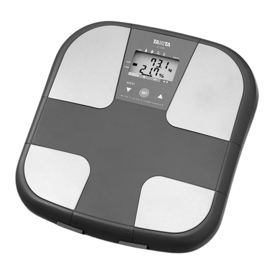 Tanita BF-626W Manual De Instrucciones