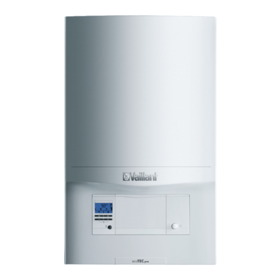 Vaillant ecoTEC pro Serie Manuales