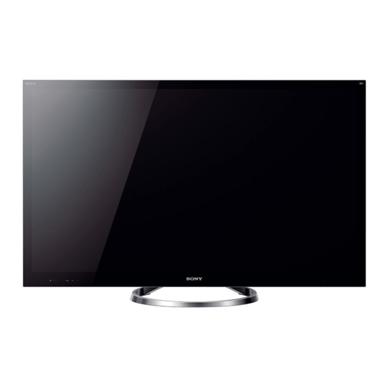 Sony BRAVIA XBR-65HX950 Manual De Instrucciones