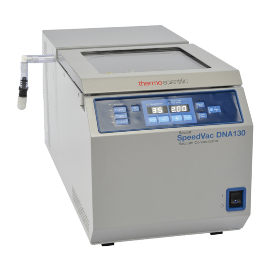 ThermoFisher Scientific SpeedVac DNA130 Instalación Y Uso