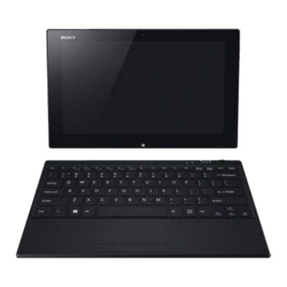 Sony VAIO Tap 11 SVT1122 Manuales