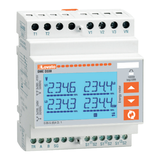 LOVATO ELECTRIC DME D305T2 Manual De Instrucciones