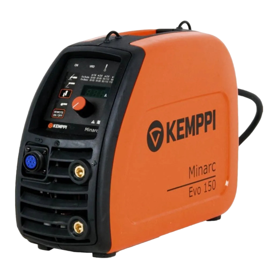 Kemppi Minarc Evo 150 Guía Rápida