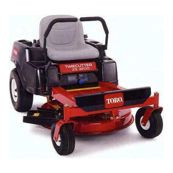 Toro TimeCutter ZS 3200 Manual Del Operador