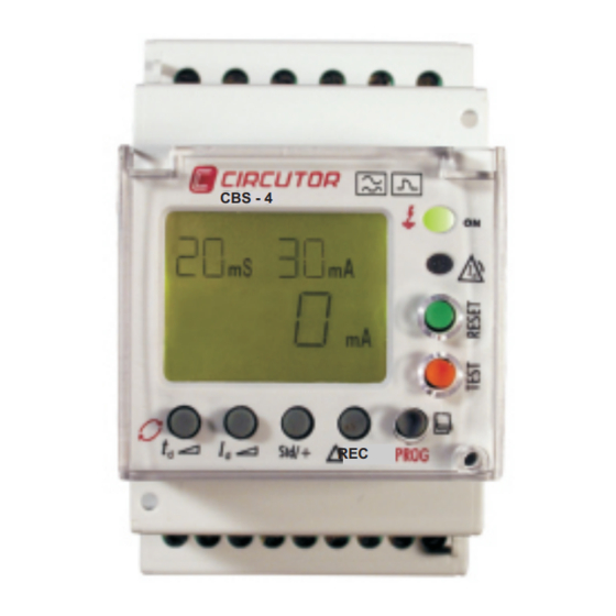 Circutor CBS-4C Guia De Instalacion