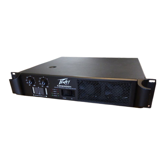Peavey CS2000H Manual De Operaciones