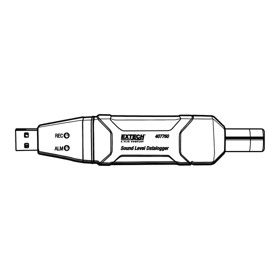 Extech Instruments 407760 Manual De Usuario