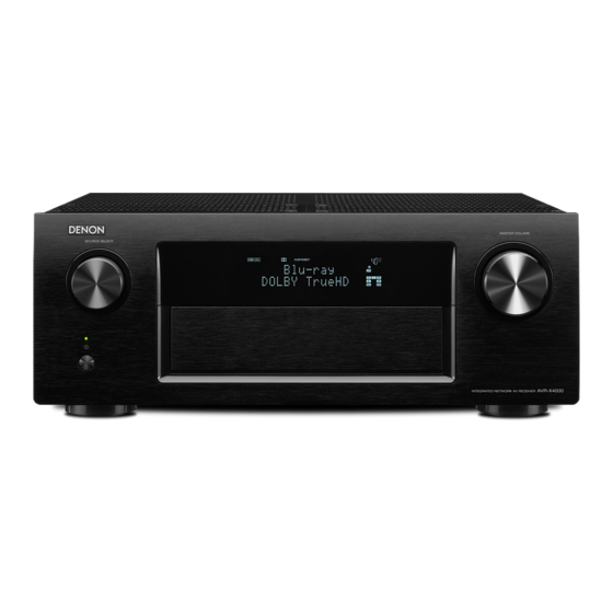 Denon AVR-X4000 Manual Del Usuario