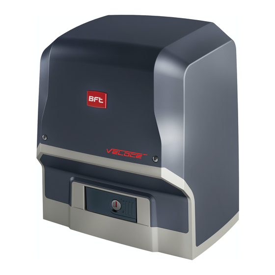 BFT ARES VELOCE SMART BT A500 Instrucciones De Uso Y De Instalacion