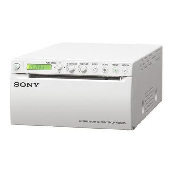 Sony UP-X898MD Manual De Instrucciones